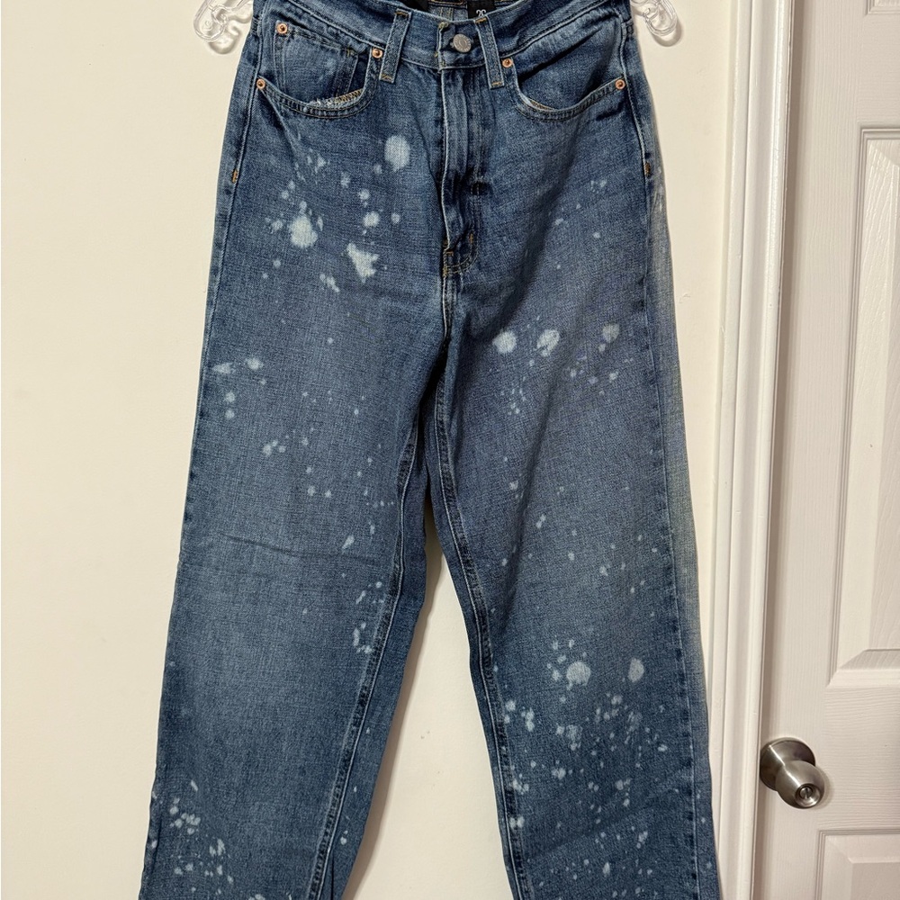 BDG Women’s Splatter Blue Jeans